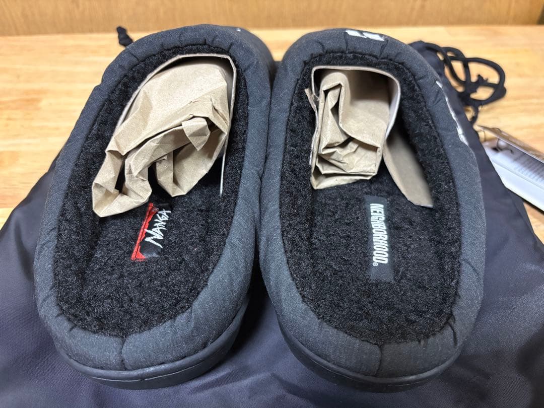 NEIGHBORHOOD×NANGA×SUBU サンダル 黒 26-27.5