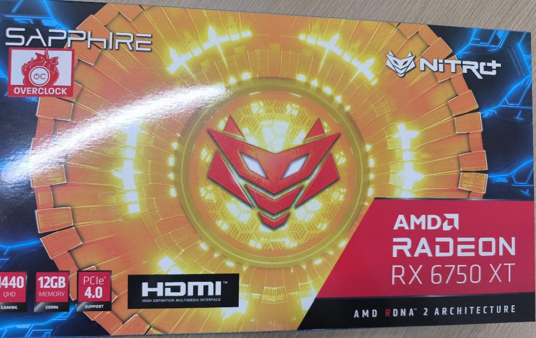 グラフィックボード・グラボ・ビデオカード Sapphire NITRO+ Radeon RX 6750XT 12GB