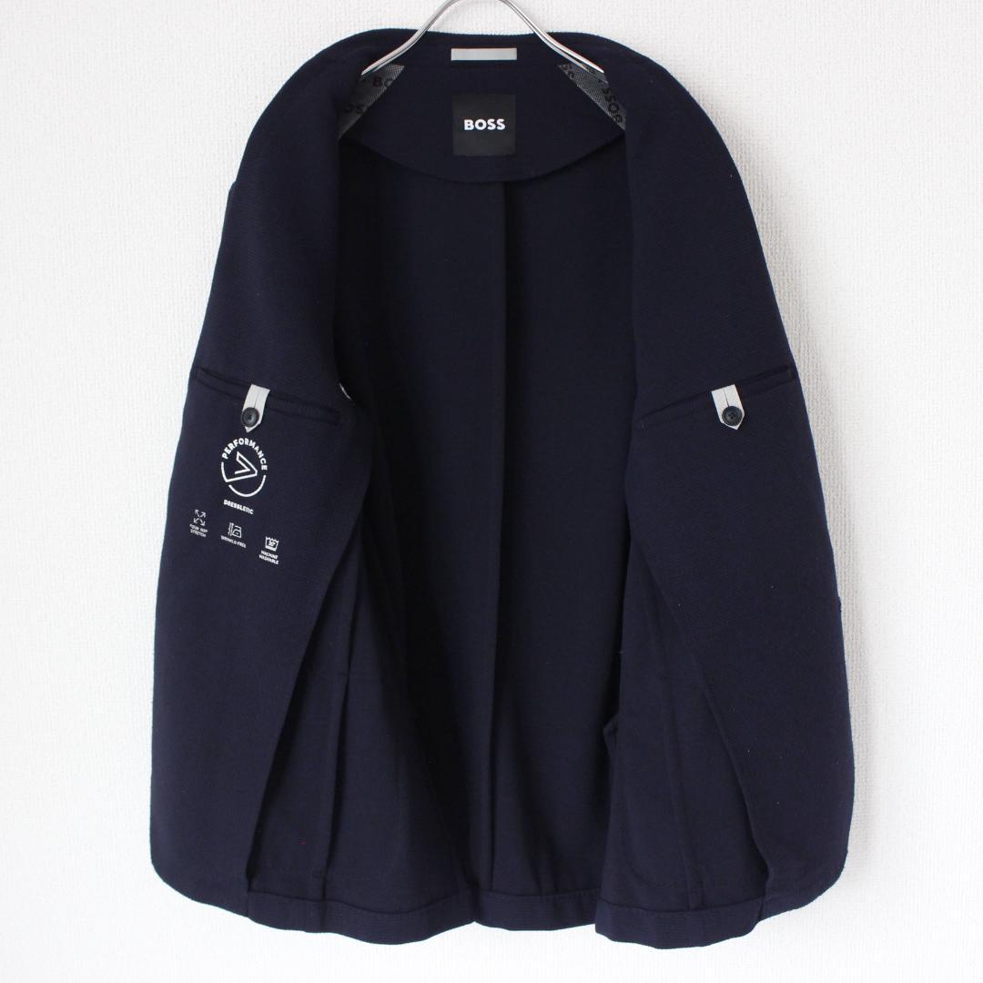 美品 現行 BOSS パフォーマンス ストレッチ ジャージー ジャケット 46