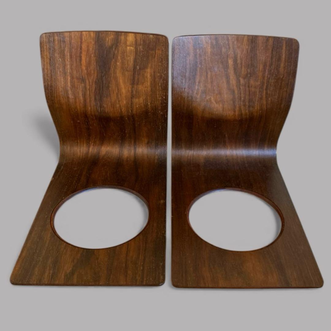 ４脚　天童木工　チェア　曲木　ローズウッド tendo 旧ロゴ　プライウッド