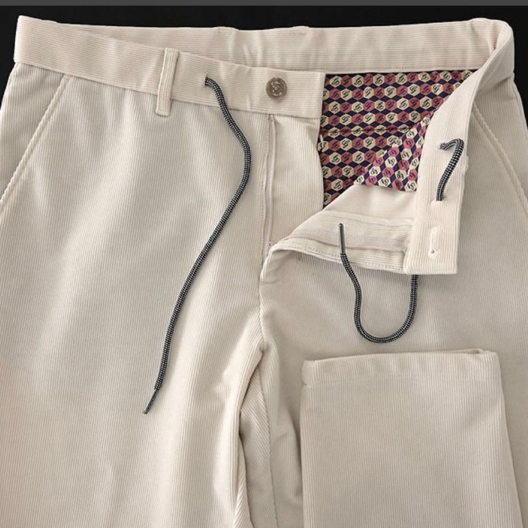 新品未使用タグ付 ジーステージ コーデュロイ ダブル スーツ オフホワイト