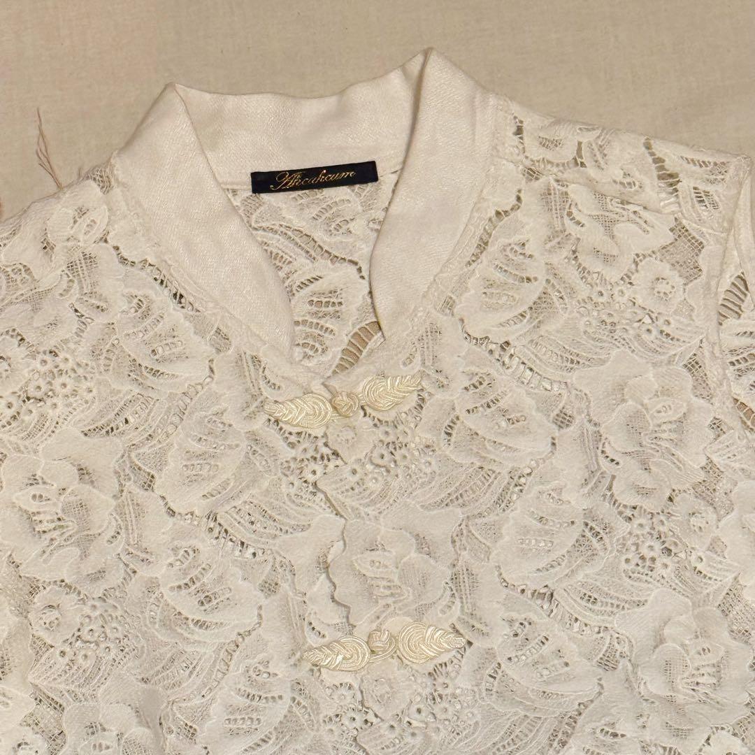 ahcahcum あちゃちゅむ レースシノワワンピース