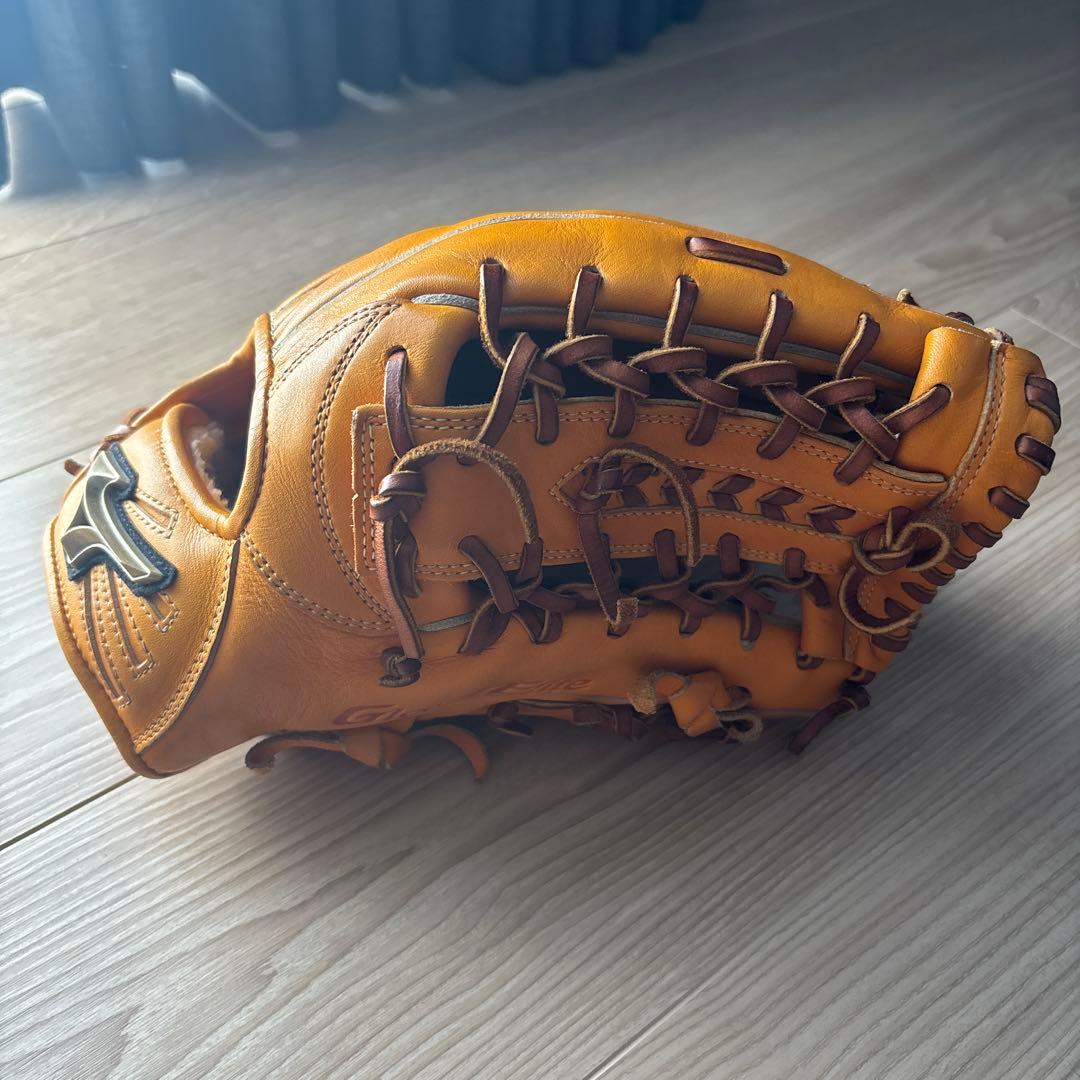 ミズノ 軟式　外野用グローブ オレンジ