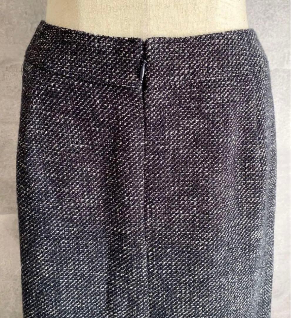 【超美品】タエアシダ ツィードジャケットスカート上下セット L〜XLサイズ