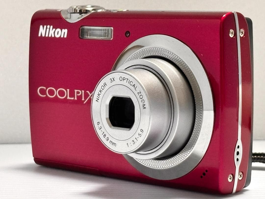 極美品 Nikon ニコン COOLPIX S230 ローズレッド 箱 付属品