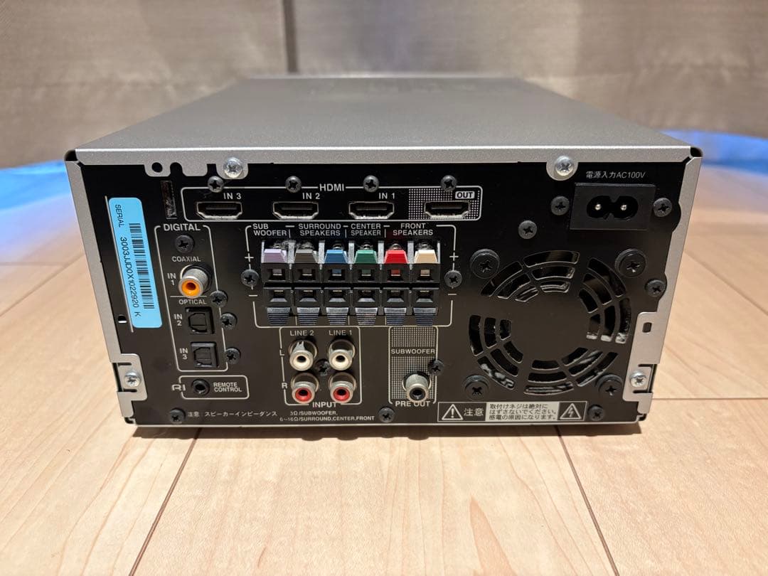 【送料込】ONKYO SA-205HDX 測定用マイク・リモコン付属　ジャンク扱