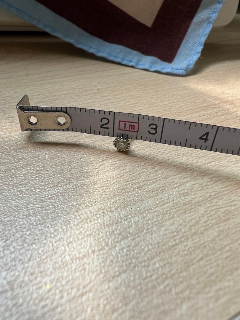 スタージュエリー　フラワーセッティング　プラチナ　ダイヤ　ピアス　片耳