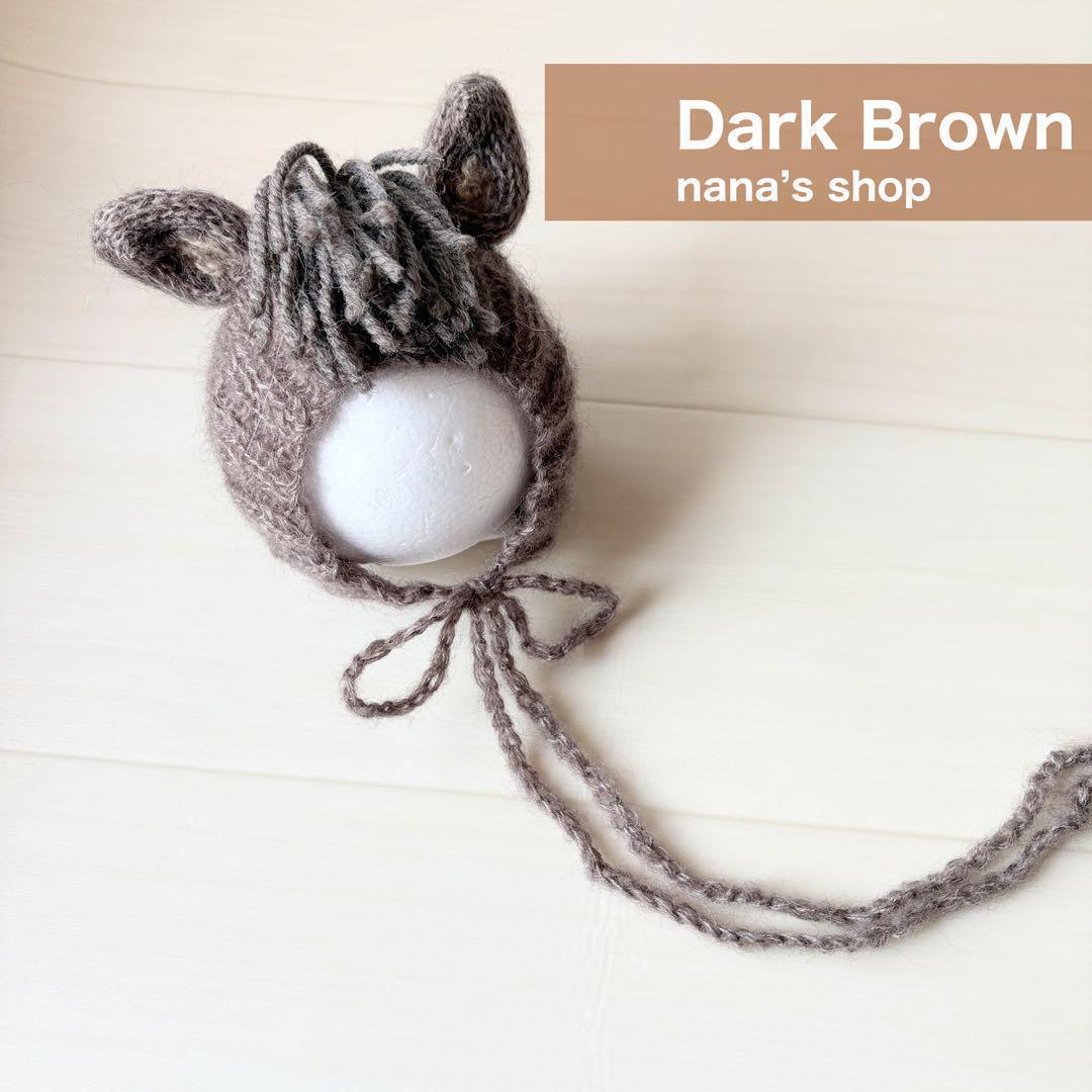 白♪馬帽子&ニューボーンフォト撮影衣装　午年　ウマボンネット　月齢フォト