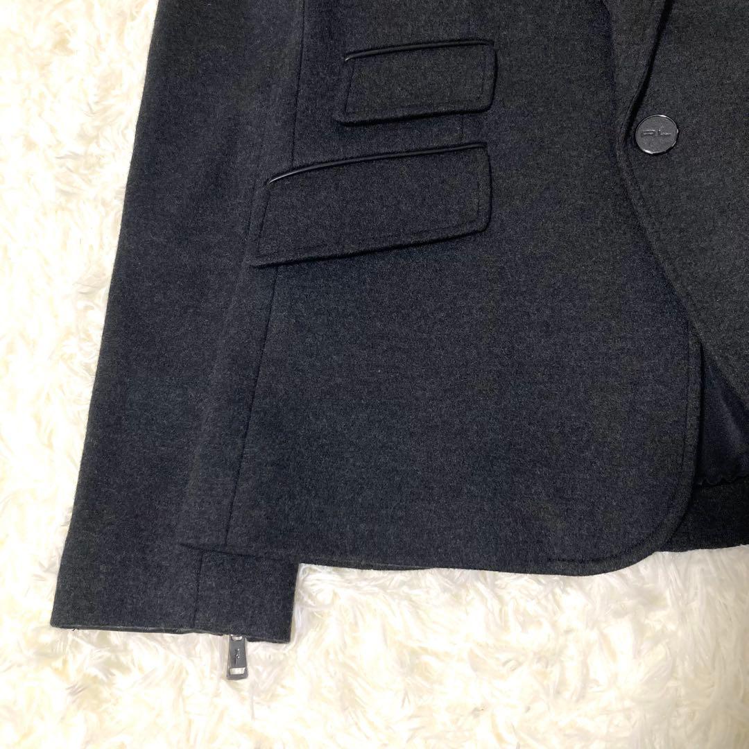 美品✨ラルフローレン テーラードジャケット 袖レザーパッチ ブラック S相当