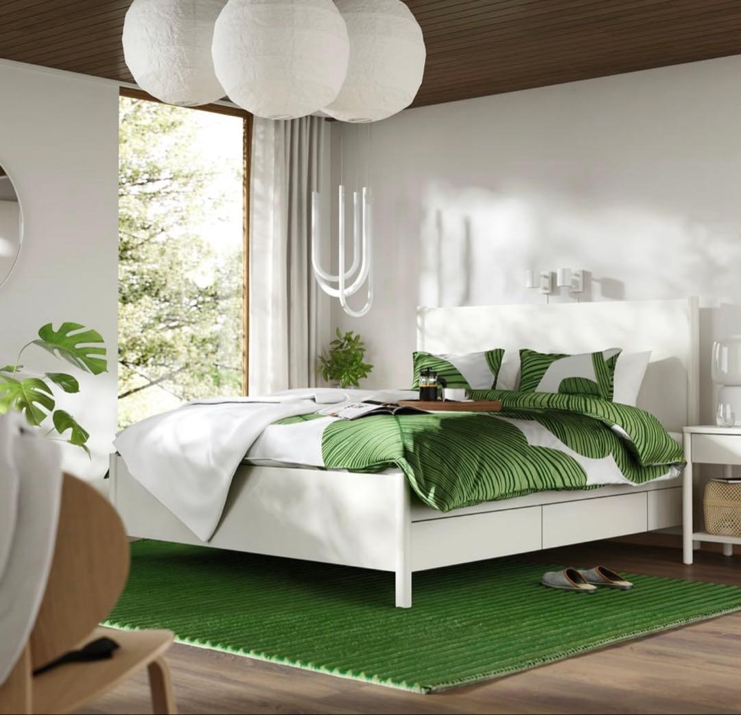 【 IKEA】TONSTADトンスタード ベッドフレーム収納付160x200cm