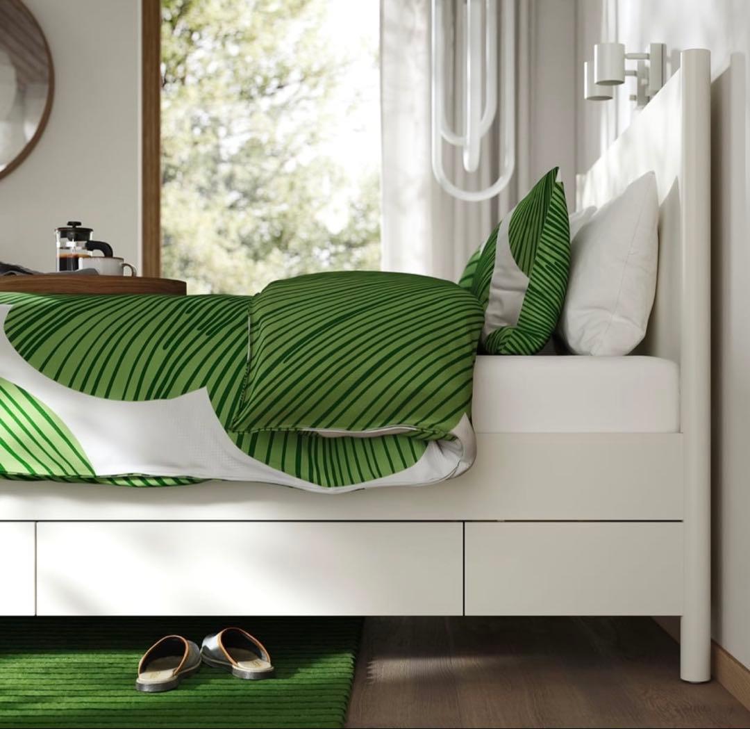 【 IKEA】TONSTADトンスタード ベッドフレーム収納付160x200cm