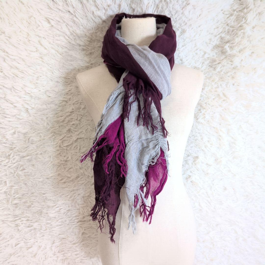 希少✨️ワイズ ヨウジヤマモト 3色使い大判ストール ユニセックス