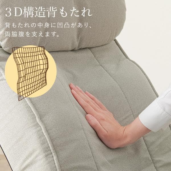 送料無料新品高級回転リクライニングハイバックポケットコイル座椅子【グレーGY】