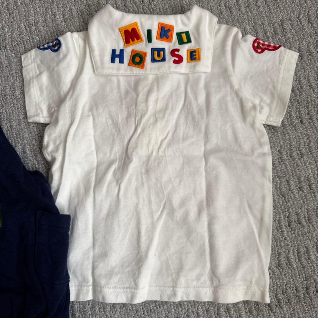 mikiHOUSE オーバーオール スタイ シャツ 4点セット