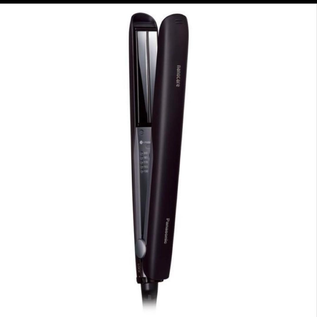 パナソニックEH-HS0J-Kヘアーアイロン ナノケアスムースグロスコーティング