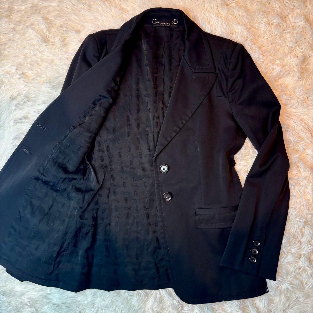 GUCCI テーラードジャケット　スーツ　シングル　ビジネス　未使用品　太ラペル