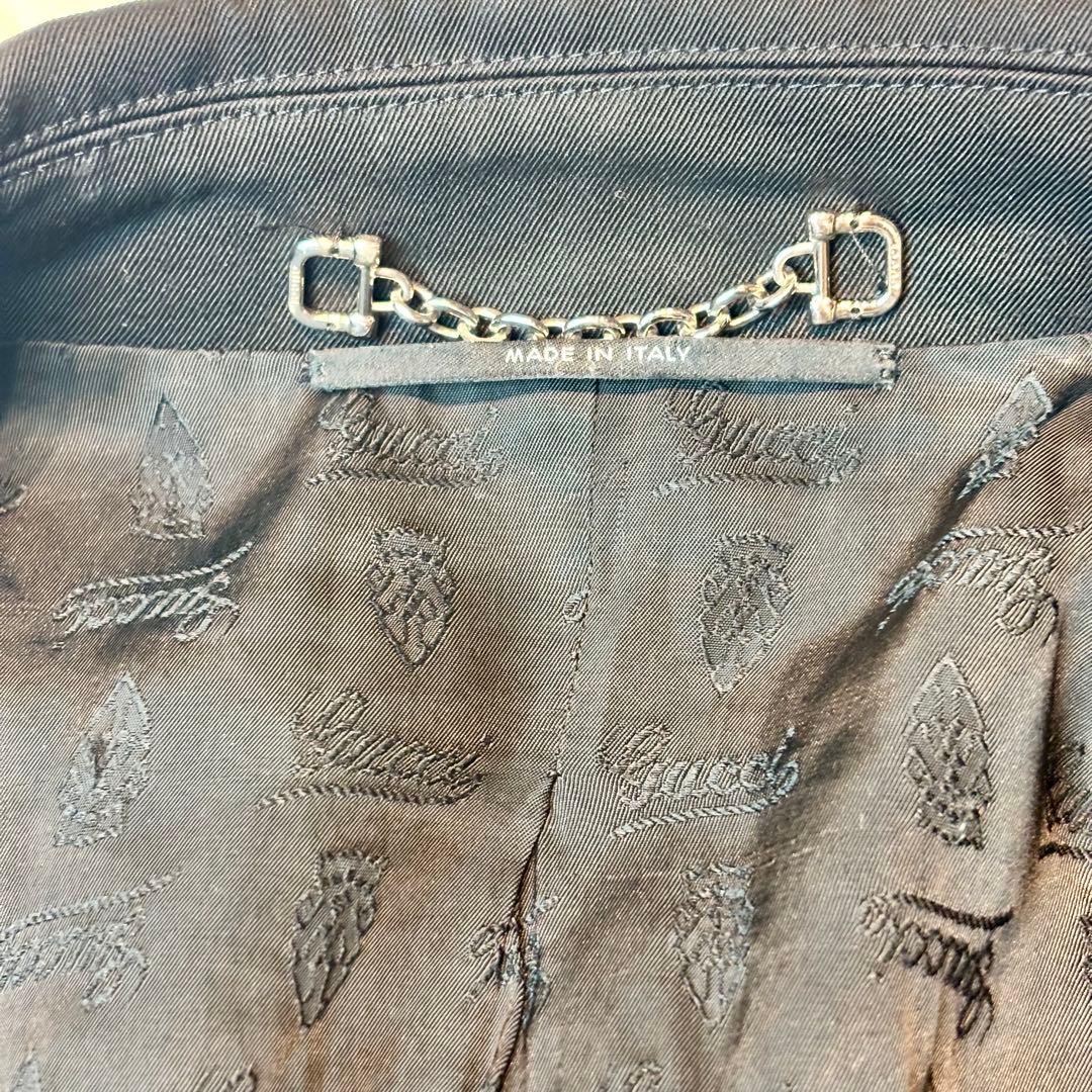 GUCCI テーラードジャケット　スーツ　シングル　ビジネス　未使用品　太ラペル
