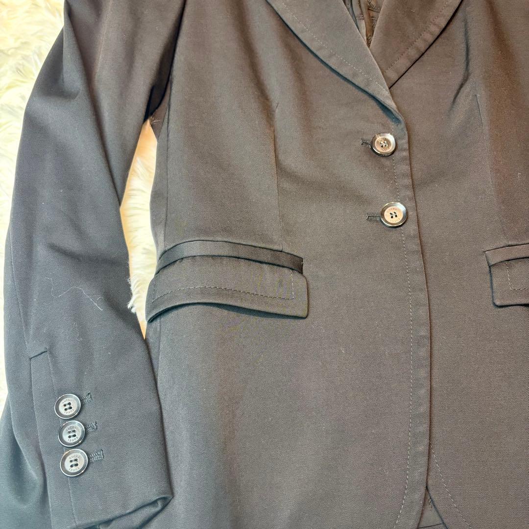 GUCCI テーラードジャケット　スーツ　シングル　ビジネス　未使用品　太ラペル