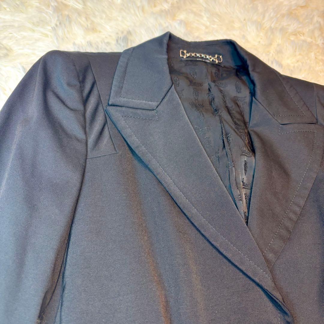 GUCCI テーラードジャケット　スーツ　シングル　ビジネス　未使用品　太ラペル