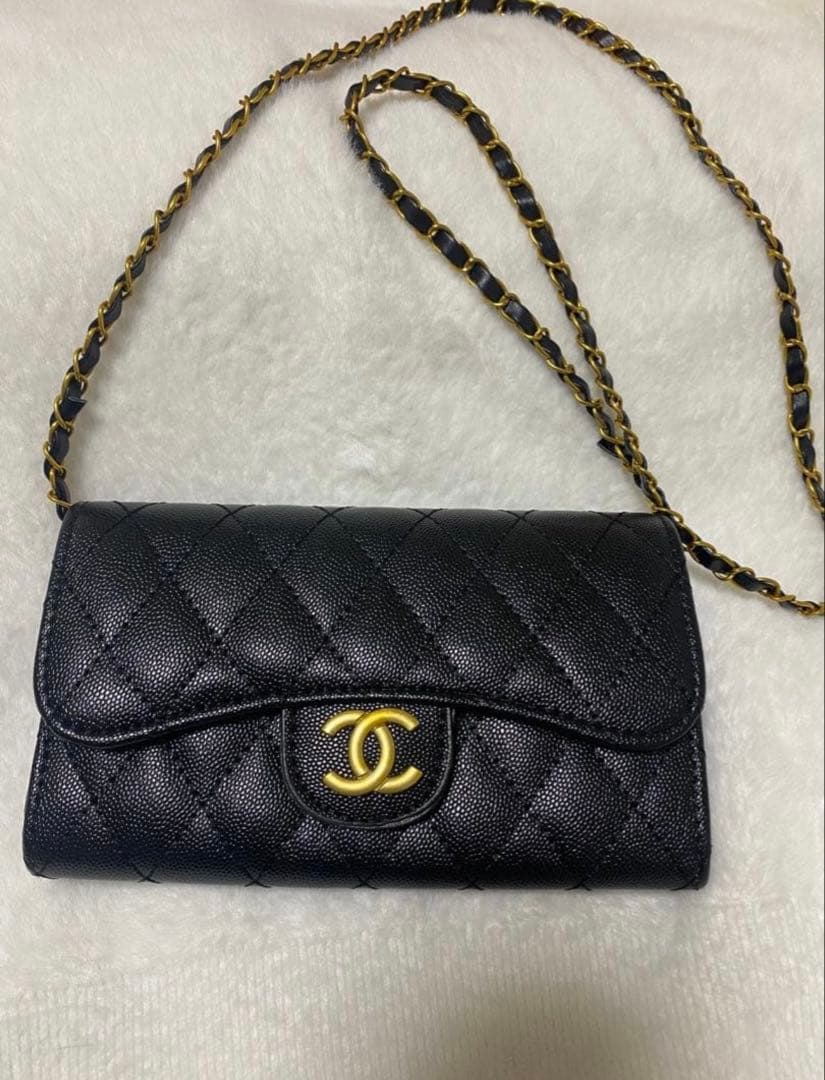 新品　CHANEL ノベルティ　チェーンウォレット　財布　バッグ