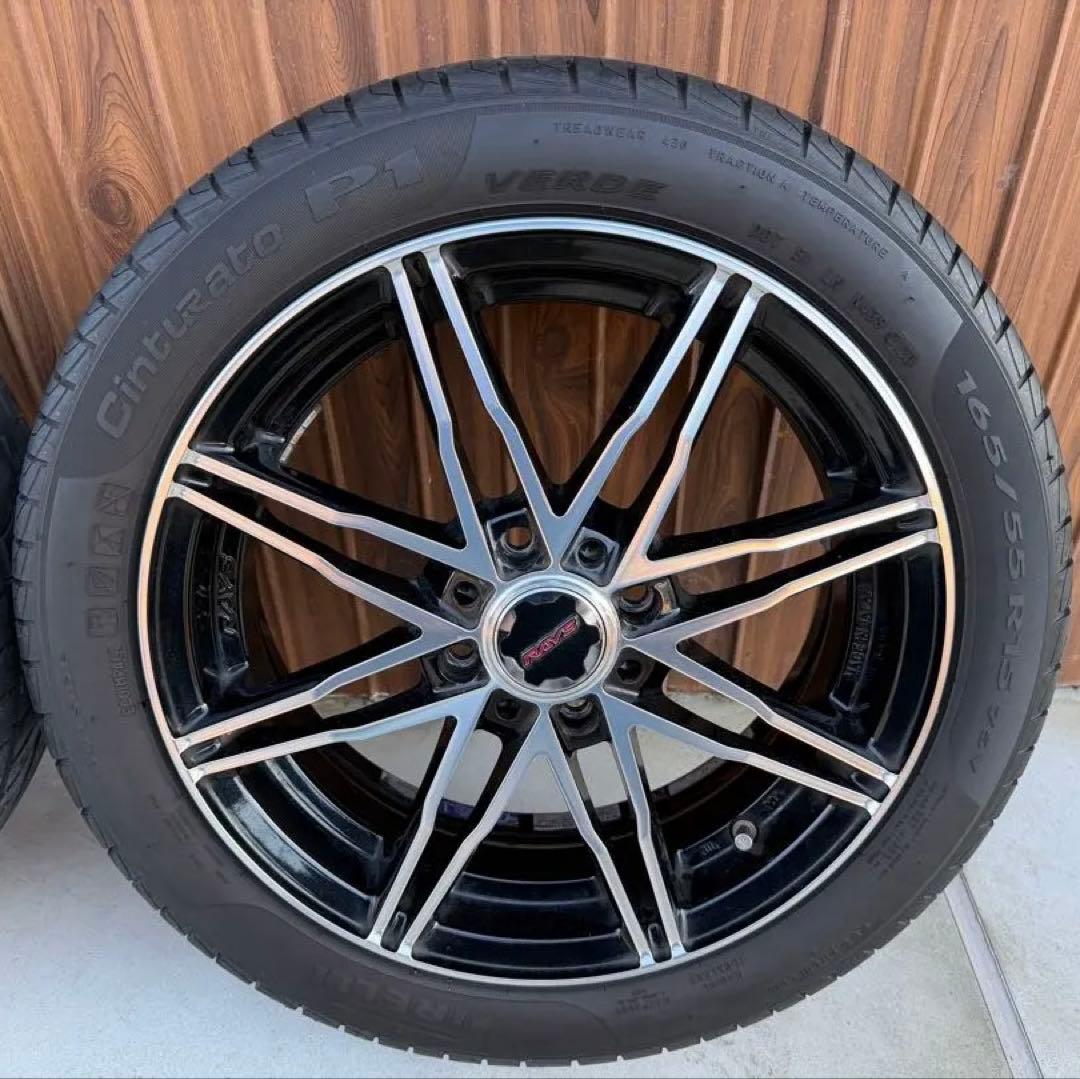 RAYS レイズ 165/55r15 日本製 軽自動車　【送料込み】