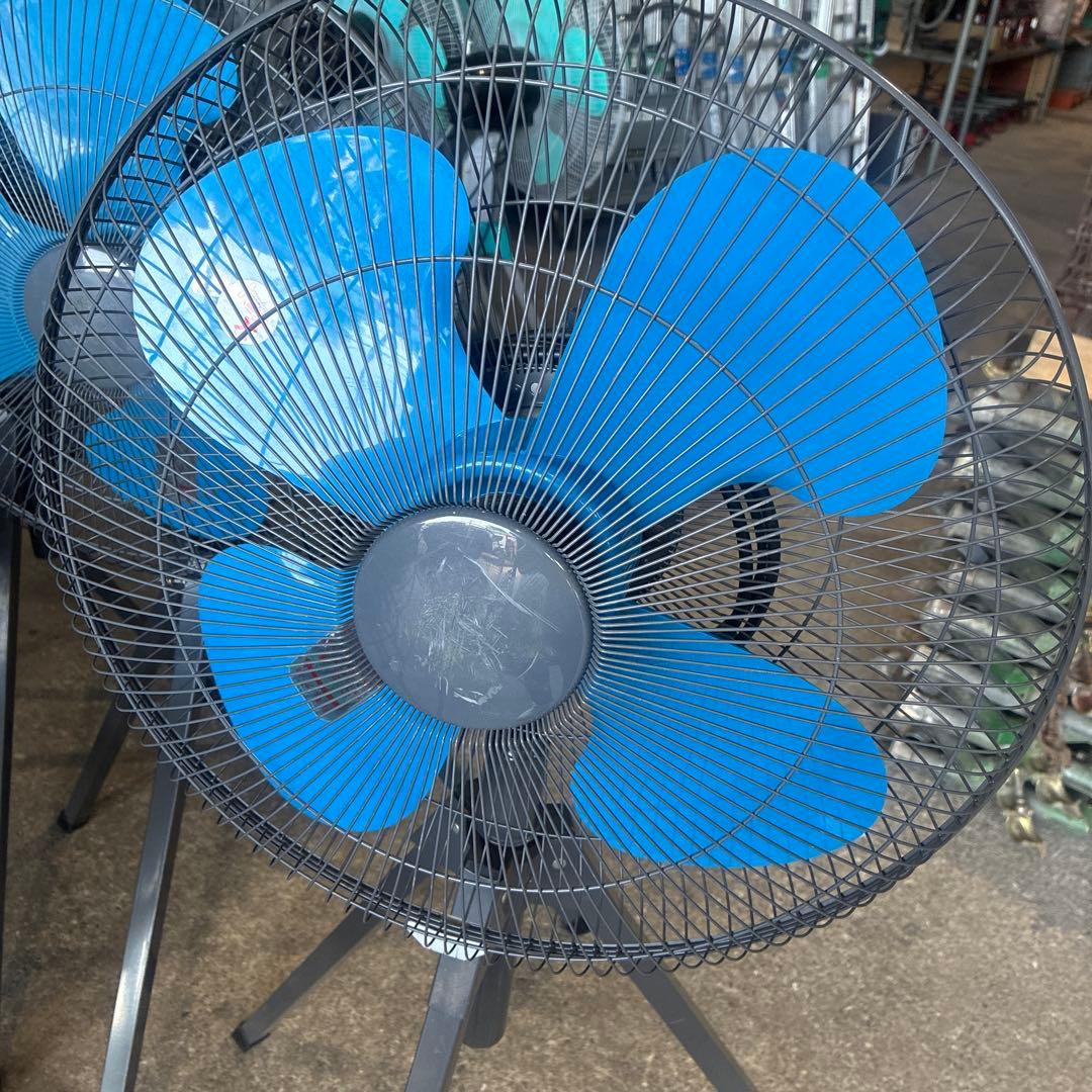 業務用扇風機 4枚羽根 青
