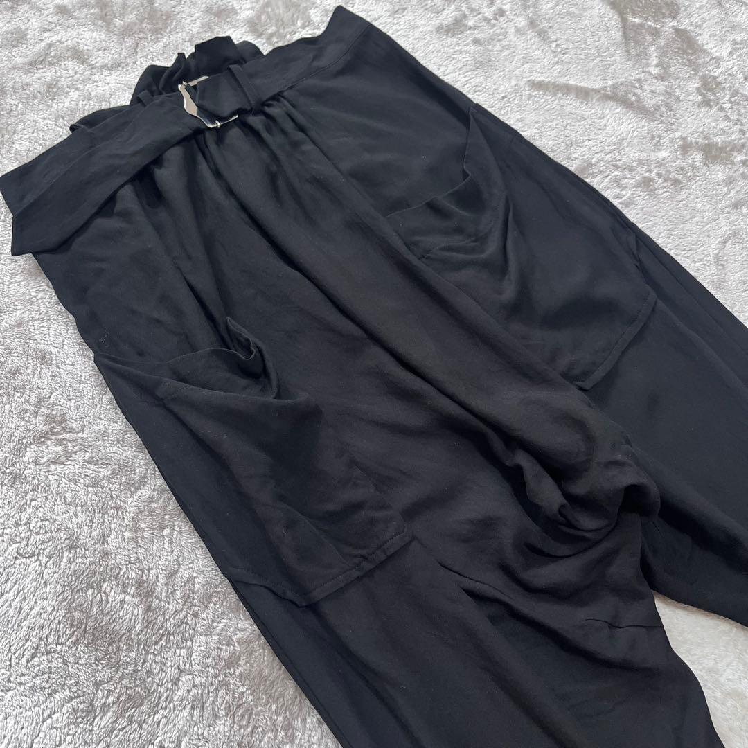 リミフゥ　ヨウジヤマモト　シンチバック　サルエルパンツ　ブラック