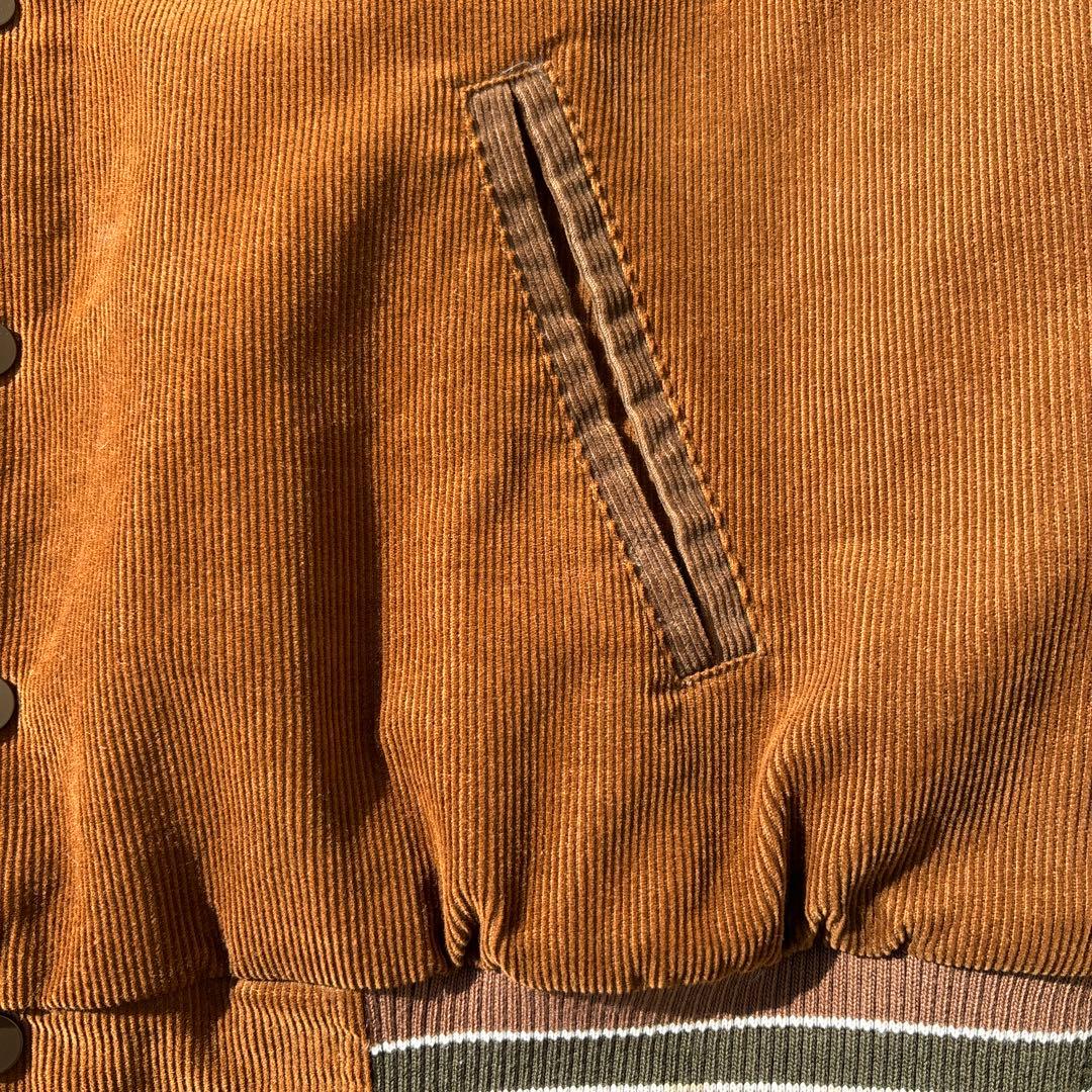 ジャケット・アウター BADWAY Corduroy stadium jumper