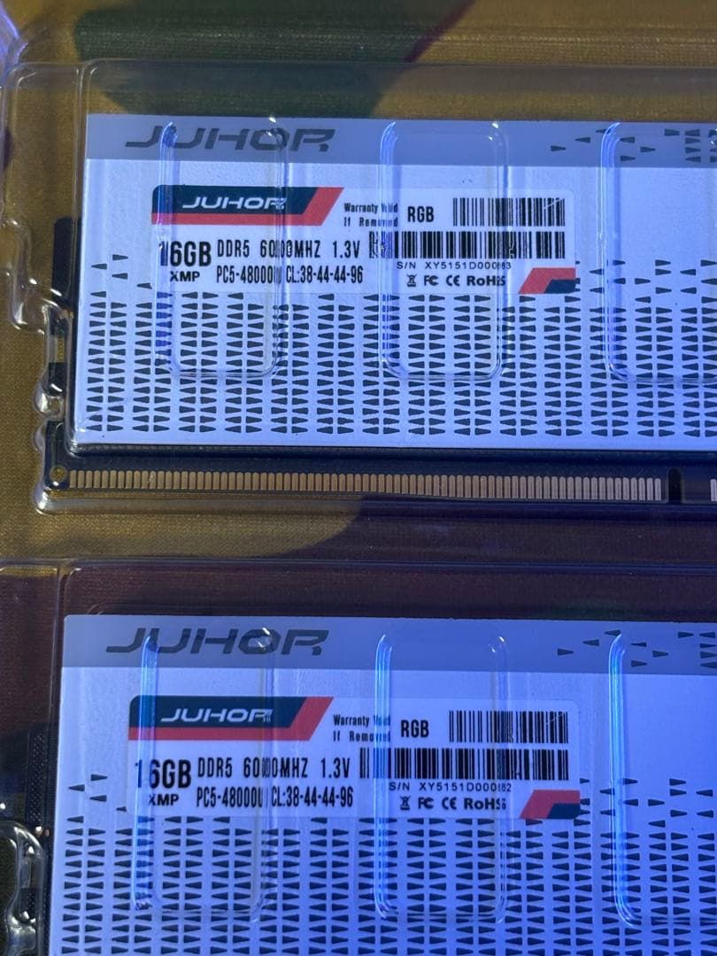 DDR5 32GB(16GB×2) 6000MHz メモリ