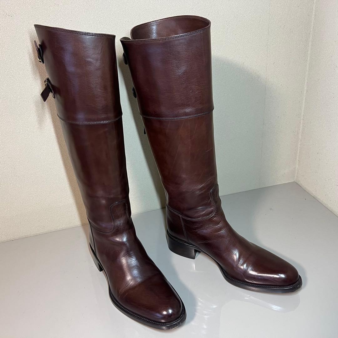 【美品】SARTORE サルトル ジョッキーブーツ ブラウン 37(24cm)