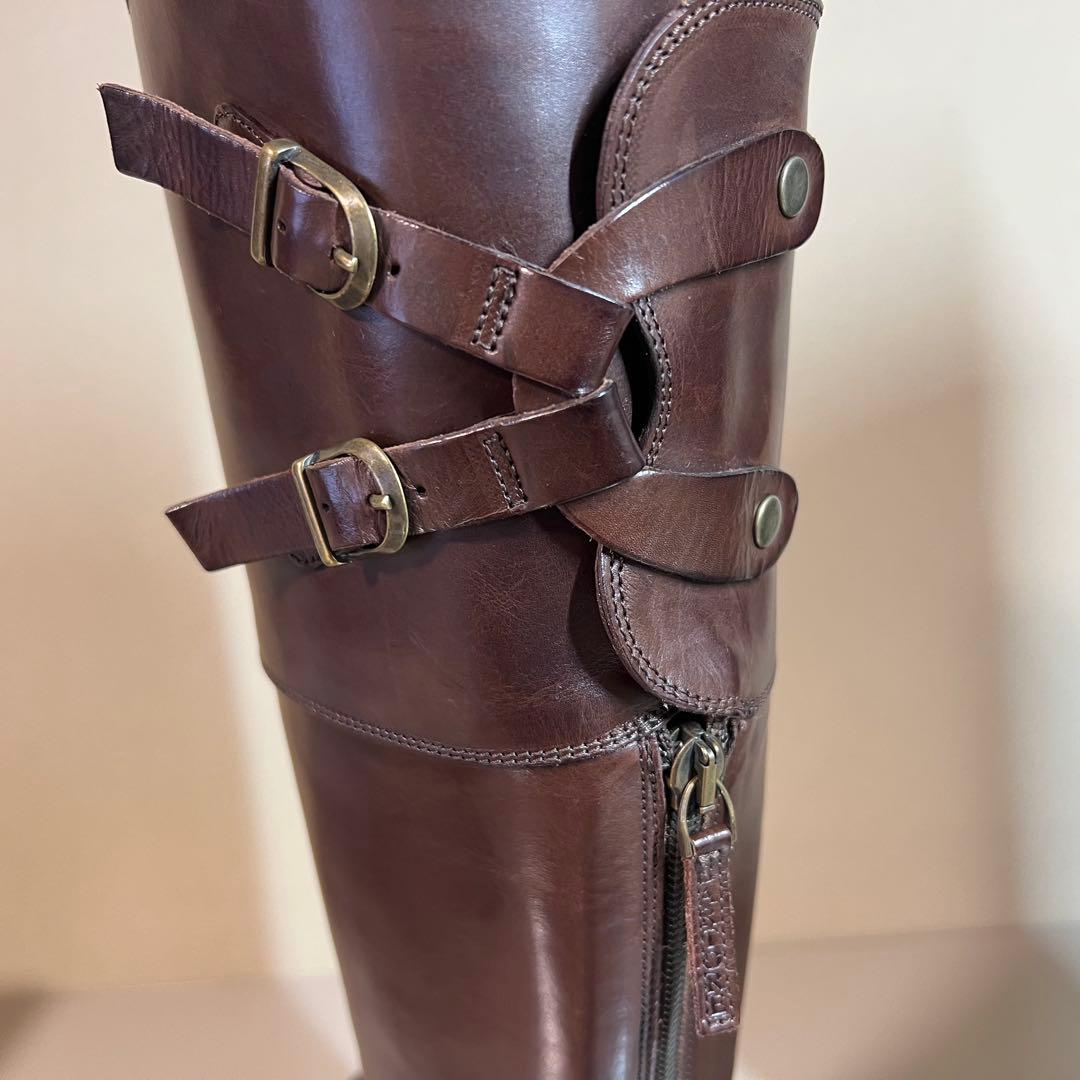 【美品】SARTORE サルトル ジョッキーブーツ ブラウン 37(24cm)