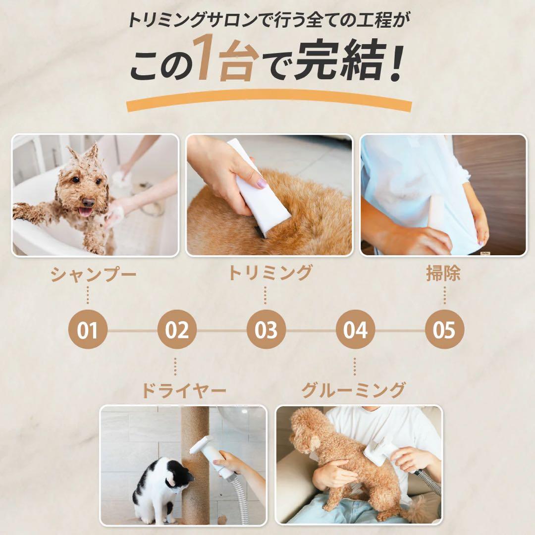 MOFMORE トリムドライ グルーミングキット　犬猫ペットドライヤー　掃除機