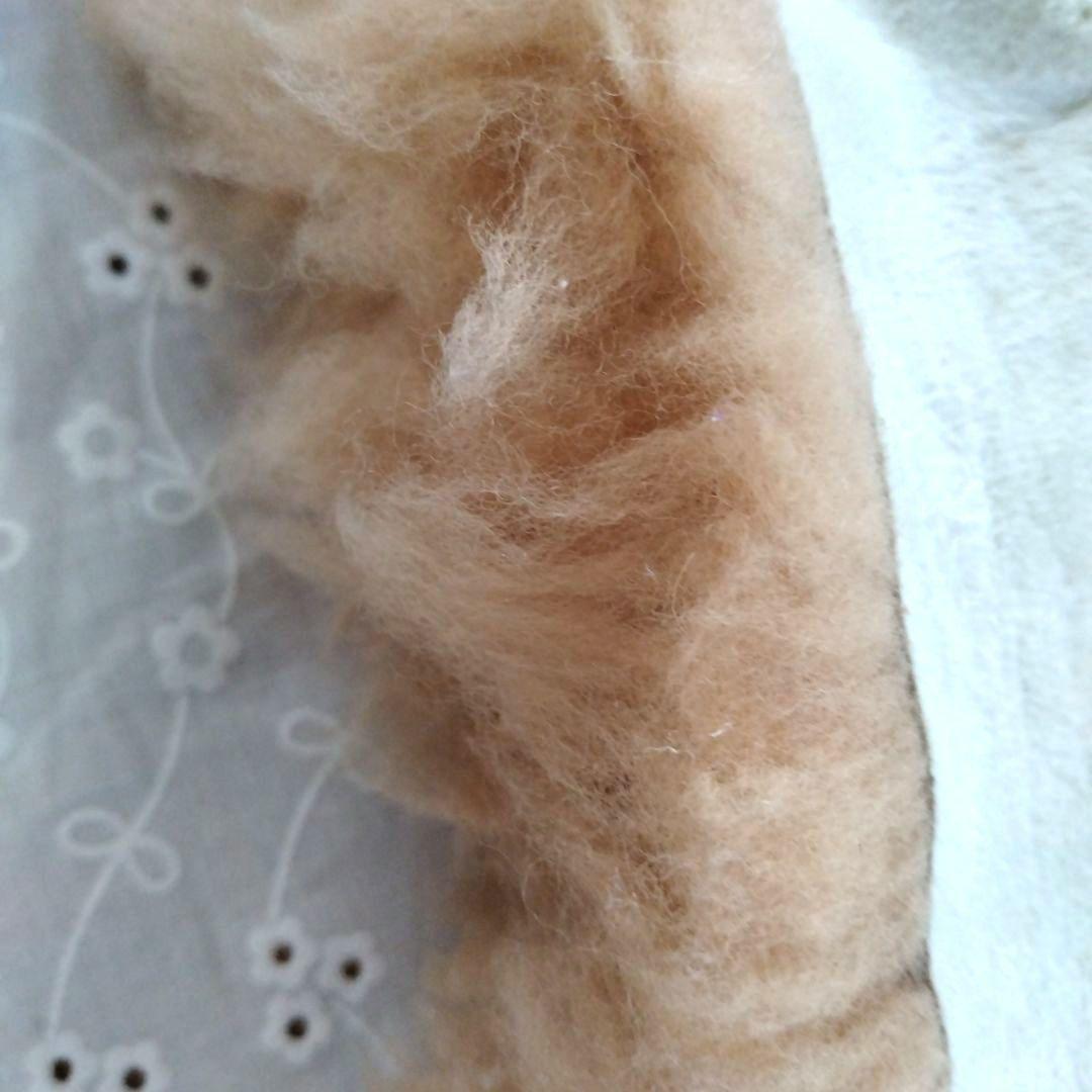 【16日まで】ムートン　羊毛　ラグ　ファー　マット　ベージュブラウン　敷物