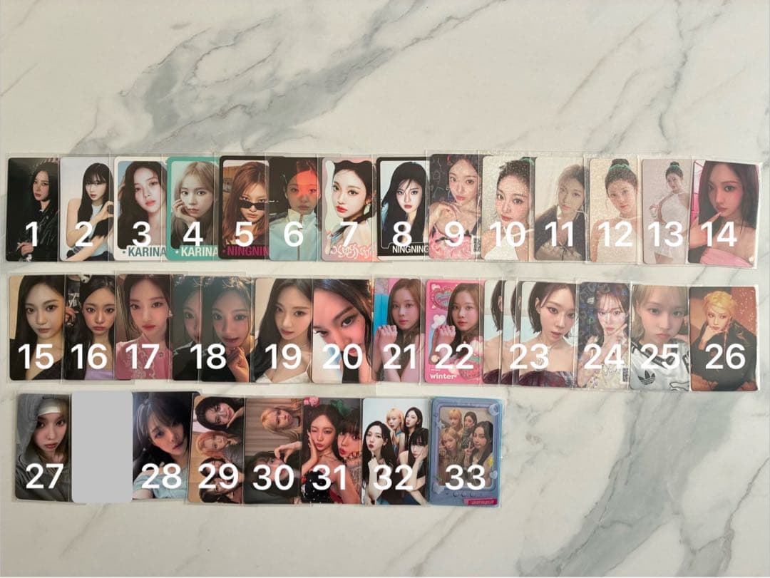 aespa トレカ　まとめ売り　バラ売り可