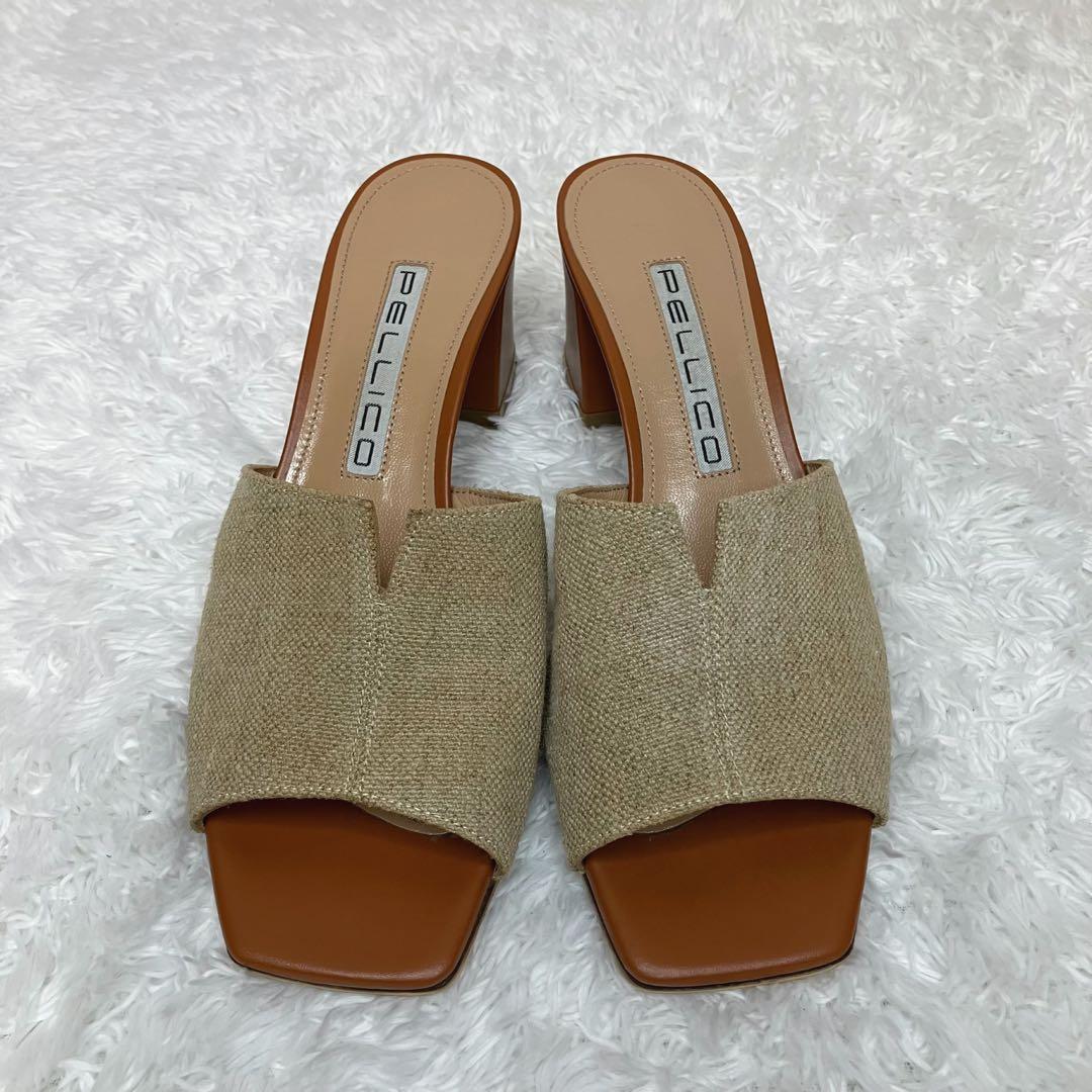 ✨大政絢さん着用✨ 美品 PELLICO リネン サンダル 定価¥48,000