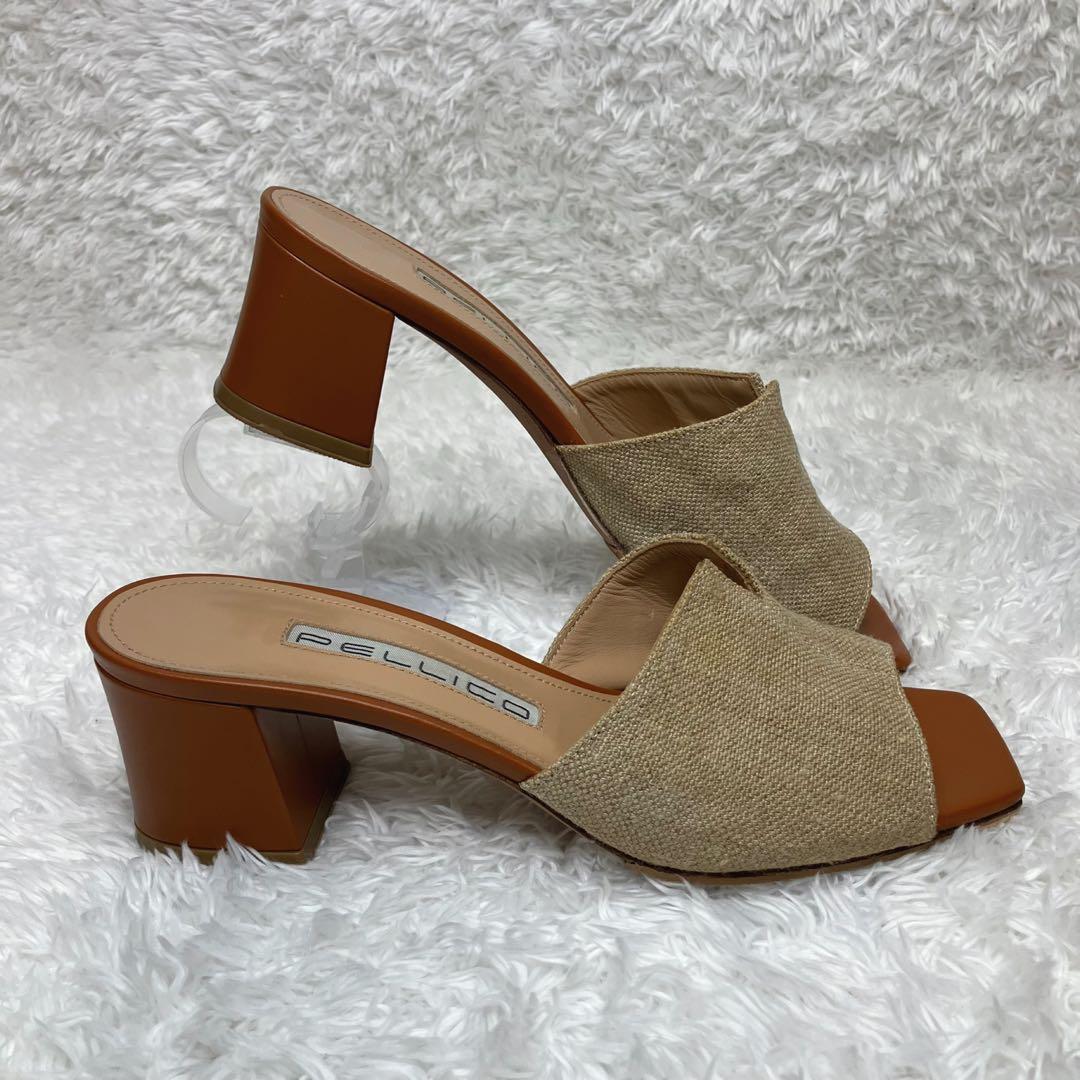 ✨大政絢さん着用✨ 美品 PELLICO リネン サンダル 定価¥48,000