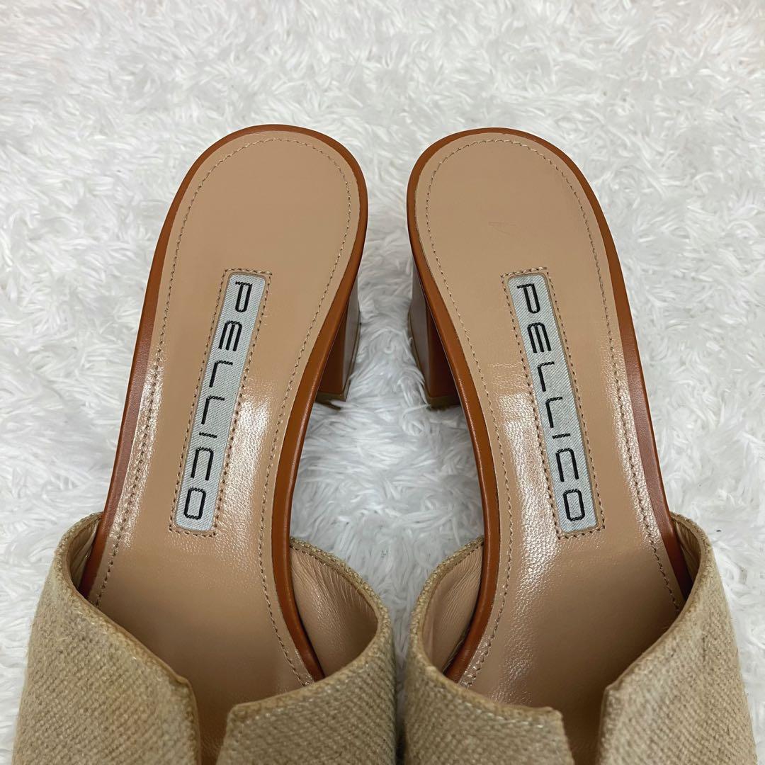 ✨大政絢さん着用✨ 美品 PELLICO リネン サンダル 定価¥48,000