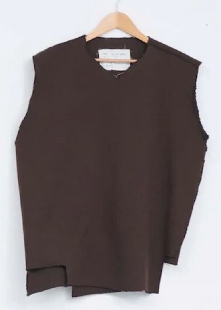 CAMIEL FORTGENS カミエルフォートヘンス リブベスト ブラウン L