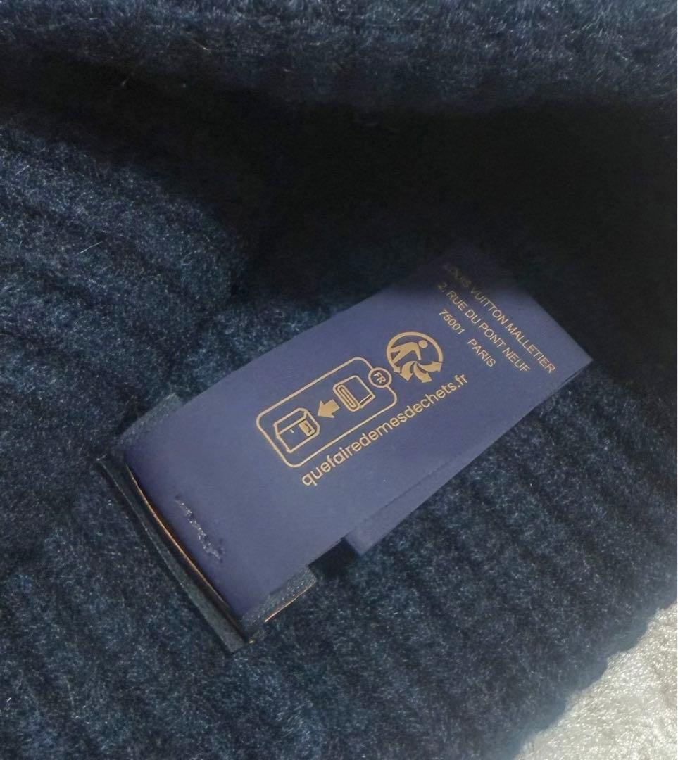 定価8万/新品☆ルイヴィトン ビニーLVスパークカシミヤニットキャップ