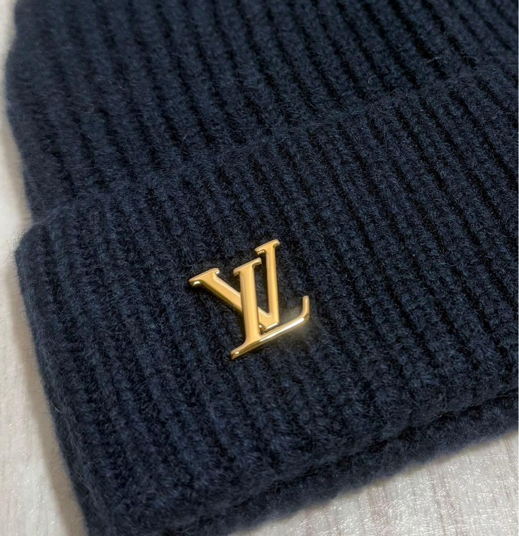 定価8万/新品☆ルイヴィトン ビニーLVスパークカシミヤニットキャップ