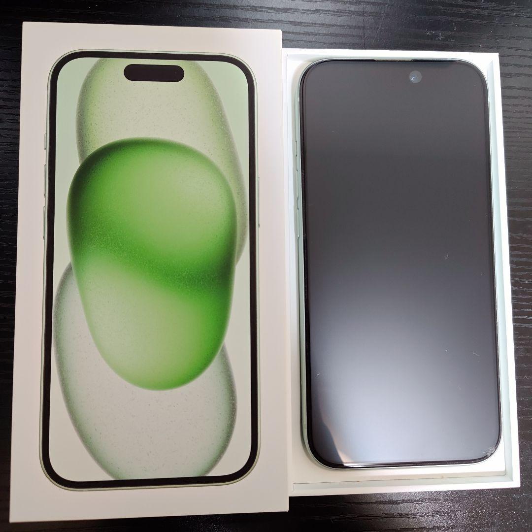 iPhone 15 グリーン 256GB SIMフリー 美品