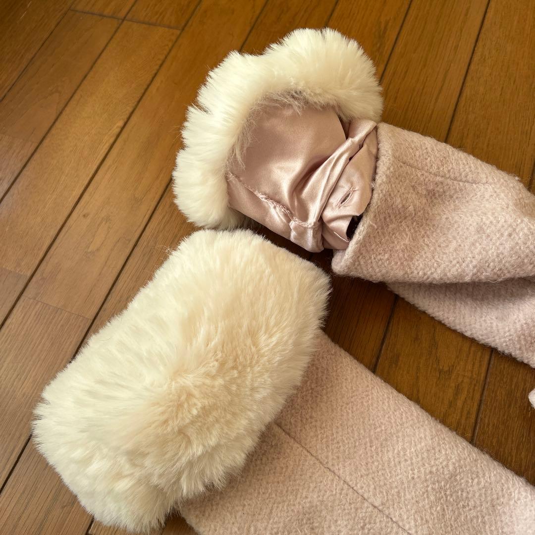 LIZ LISA ピンクファーコート Aライン