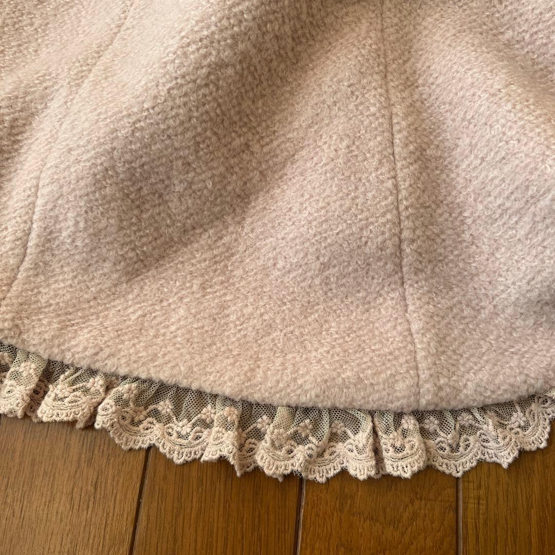 LIZ LISA ピンクファーコート Aライン