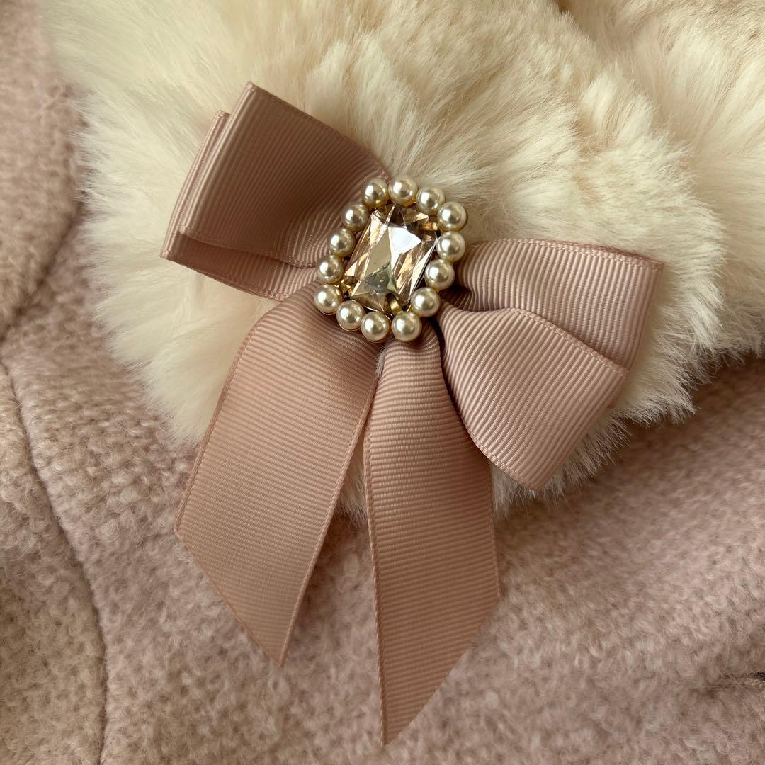 LIZ LISA ピンクファーコート Aライン