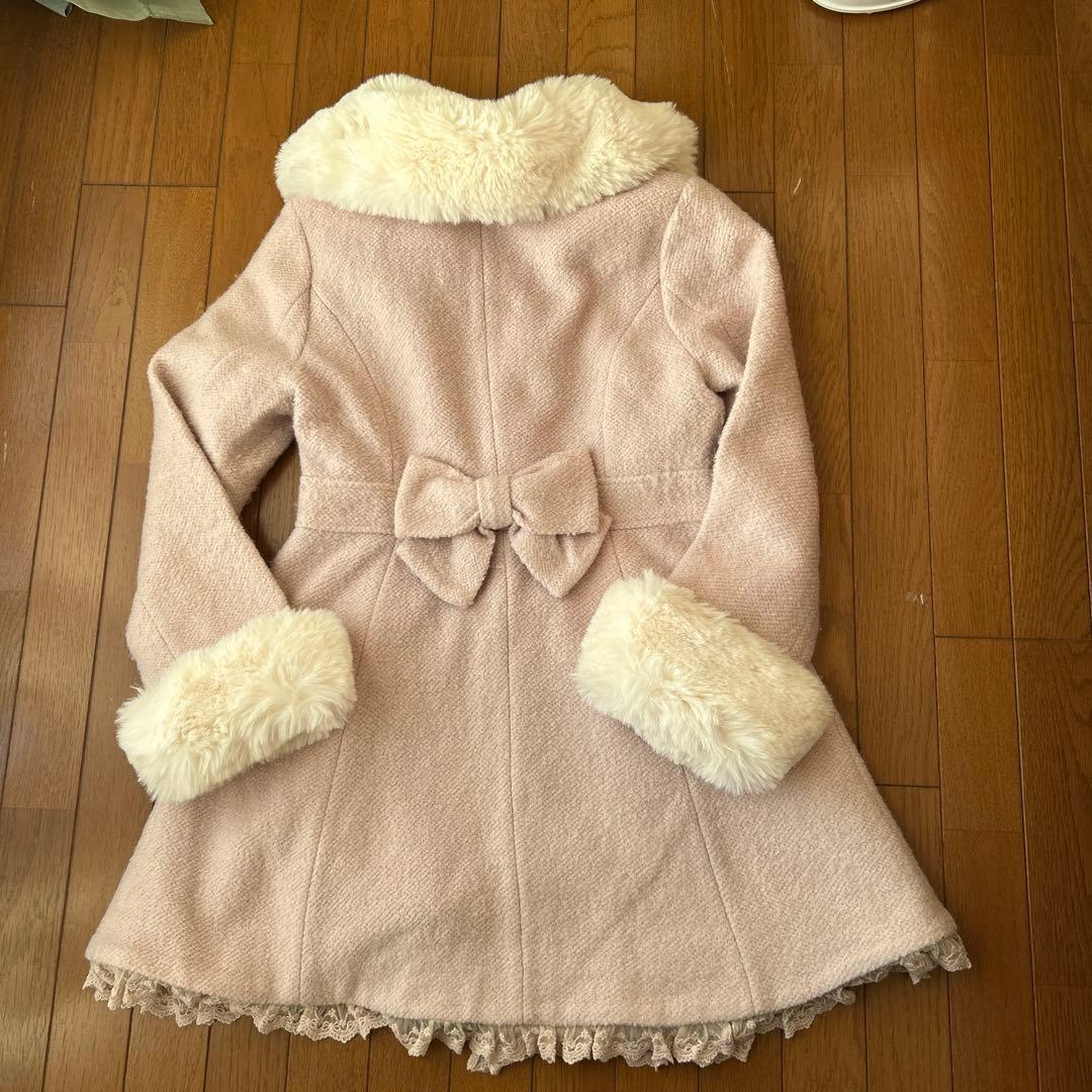 LIZ LISA ピンクファーコート Aライン