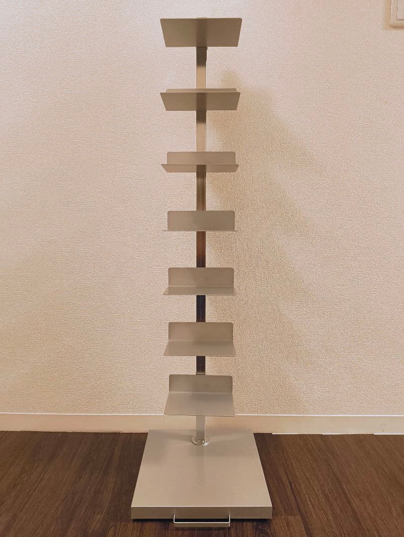 ブックタワー 隠しキャスター付き ハイタイプ 8段