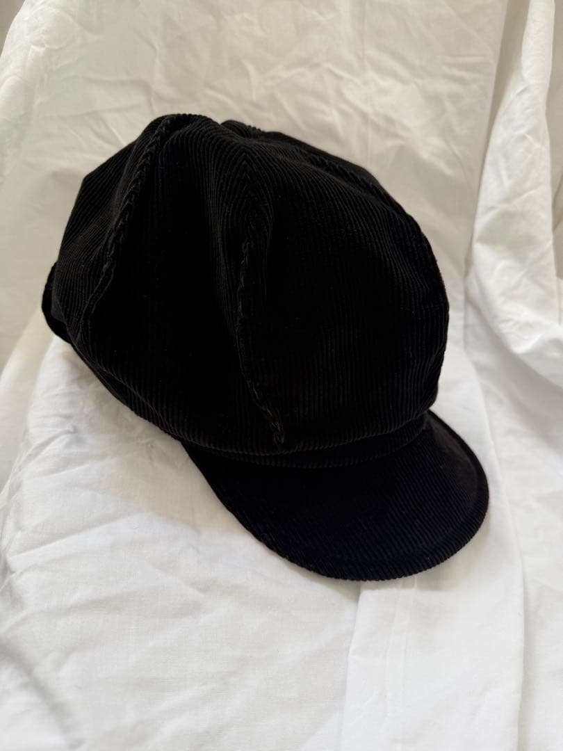 arth コーデュロイ　キャスケット　黒