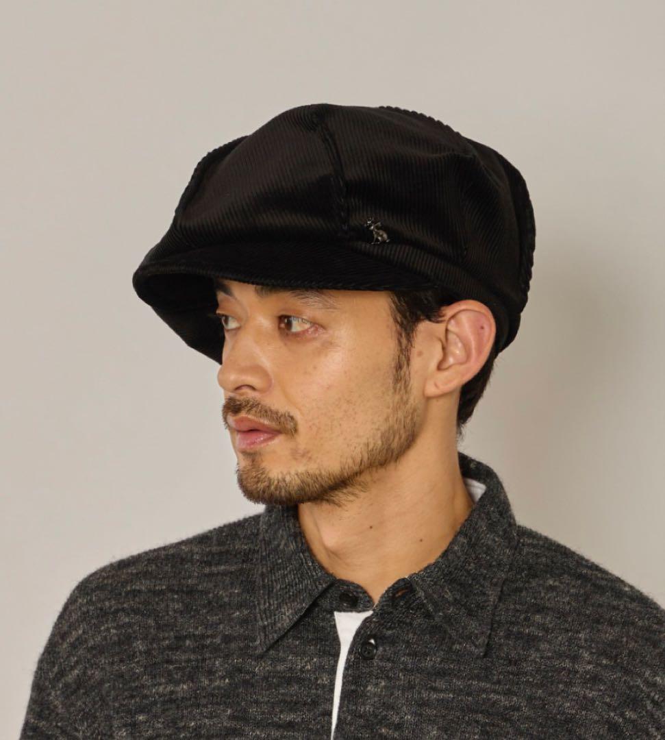 arth コーデュロイ　キャスケット　黒