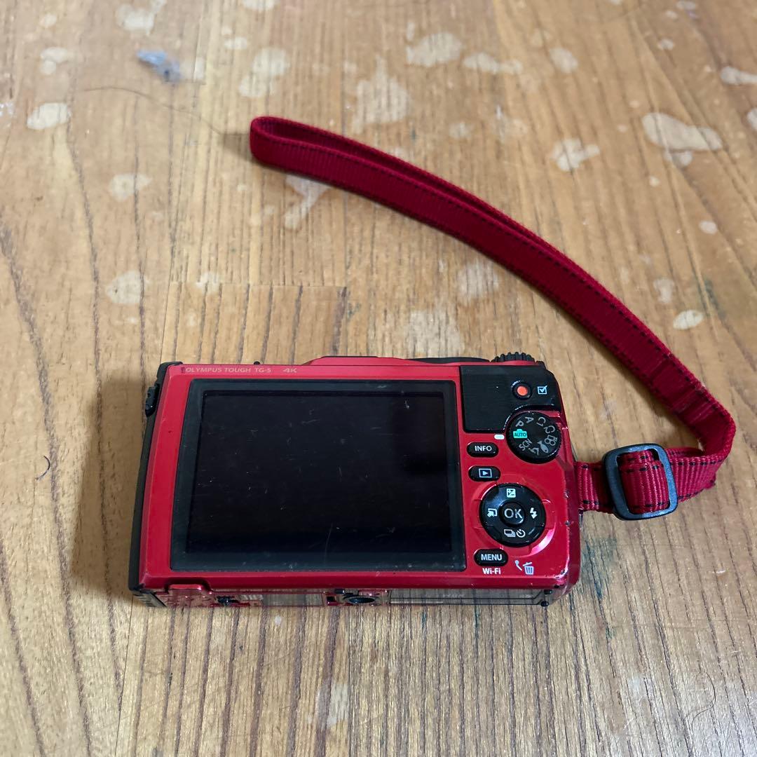 Olympus Tough レッド コンパクトデジタルカメラ