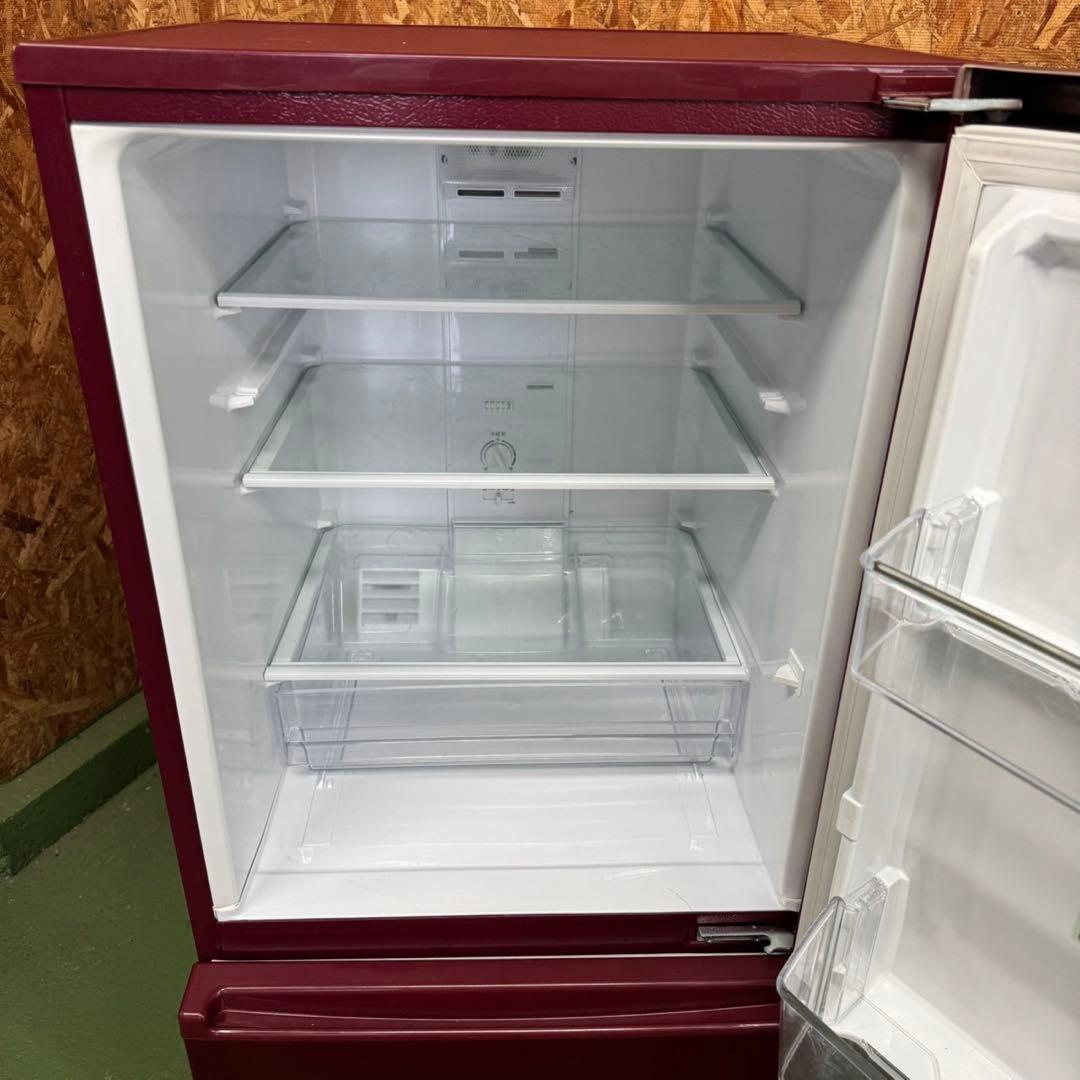 275 冷蔵庫　洗濯機　100L強　セット　小型　一人暮らし　レッド　赤色